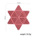 3 Stück faltbares Topfkissen, Silikon-Teetasse-Isolierpad, Haustisch, rutschfeste Tischsets, Red, Yellow, Blue, Green, Royal Blue, Pink, Grey, Dark Gray – Bild 3