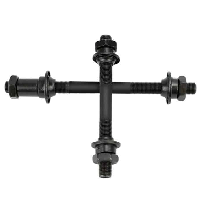 3 Stück Fahrrad Hohlwellennabe Schnellspanner Stangenlager Modifikation Zubehör, Spezifikation:, Front Axle, Rear Axle – Bild 2