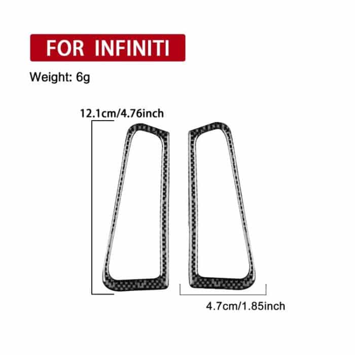 Für Infiniti G35/G37/G25/Q60, 2 Stück/Set, universeller Defogger-Luftauslassaufkleber für Links- und Rechtsantrieb – Bild 3