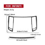 Für Infiniti G35/G37/G25/Q60, 2 Stück/Set, universeller Aufkleber für den zentralen Luftauslass, für Links- und Rechtsantrieb – Bild 3