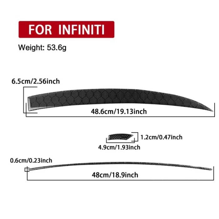 Für Infiniti G35/G37/G25/Q60 3 teile/satz Rechtslenker Luftauslass Aufkleber, Right-hand Drive – Bild 3