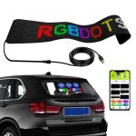 Flexibles Auto-LED-Display, Handy-APP-Steuerung, Bluetooth-Verbindung, S1664RGB 390x107mm, S1696RGB 672x122mm, S3264RGB 390x187mm, S3296RGB 672x218mm