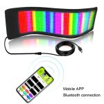 Flexibles Auto-LED-Display, Handy-APP-Steuerung, Bluetooth-Verbindung, S1664RGB 390x107mm, S1696RGB 672x122mm, S3264RGB 390x187mm, S3296RGB 672x218mm – Bild 2