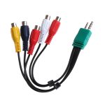 für Samsung 3,5 + 2,5 bis 5 RCA Doppelkopf-LCD-TV-AV-Kabel Komponentensignalkabel
