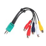 für Samsung 3,5 + 2,5 bis 5 RCA Doppelkopf-LCD-TV-AV-Kabel Komponentensignalkabel – Bild 2