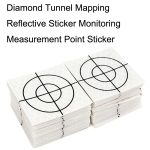 FP001 100 Stück Diamond Tunnel Mapping Reflektierende Aufkleber Überwachung Messpunkt Aufkleber, Größe:, 20x20mm, 30x30mm, 40x40mm, 50xx50mm, 60x60mm, 20x20mm With Triangle, 30x30mm With Triangle, 40x40mm With Triangle, 50x50mm With Triangle... – Bild 3