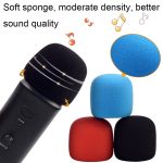 Für Blue Yeti Pro Anti-Pop und winddichte Schwamm-/Flauschige Mikrofonabdeckung, Black Sponge, Blue Sponge, Black Hair, Gray Hair – Bild 4