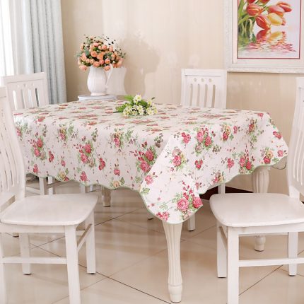 PEVA öl- und wasserbeständige Couchtisch-Tischdecke, Round 152cm