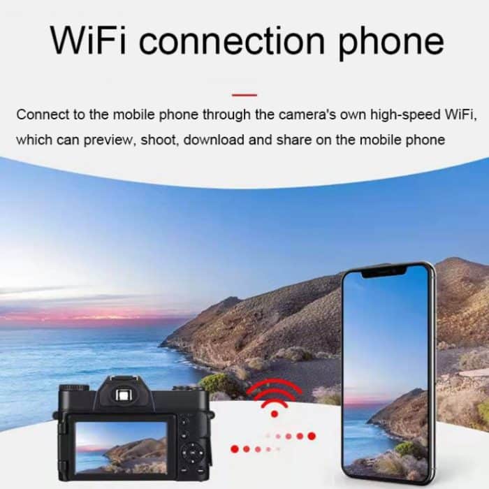 R10 4K HD 48MP Retro-Digitalkamera mit faltbarem Bildschirm, R10 Simple Version – Bild 6