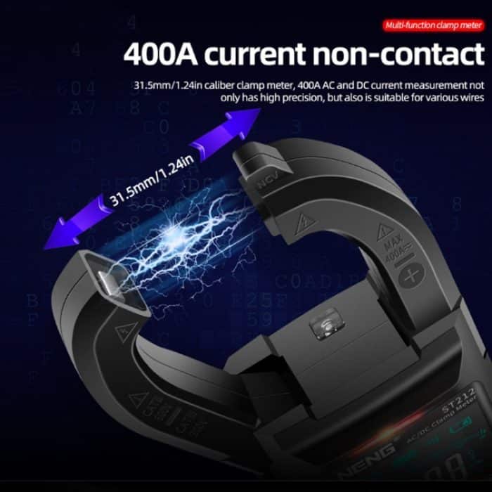 ANENG Großbild-Multifunktionsklemme Vollautomatisches Smart-Multimeter, ST211 Red, ST211 Black, ST212 Red DC Current, ST212 Black DC Current – Bild 4