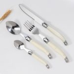 Edelstahl-Messer-Gabel-Löffel-Set mit Kunststoffgriff, westliches Geschirr, 3 In 1, 4 In 1, 6 Knives, 6 Forks, 6 Spoons, 6 Tea Spoons – Bild 6