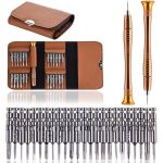 25-in-1-Schraubendreher-Set, Reparaturwerkzeug für Mobiltelefone und Notebooks, 25 In 1  (Brown)