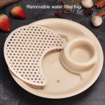 10 Stück mit Geschmacksschale, Knödelteller, Weizenstroh, doppellagige Abtropfschale – Bild 3