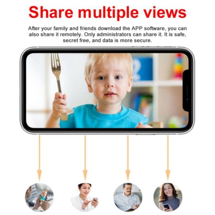 WD18 Wireless Camera WiFi HD 1080P Smart-Netzwerküberwachungskamera – Bild 6