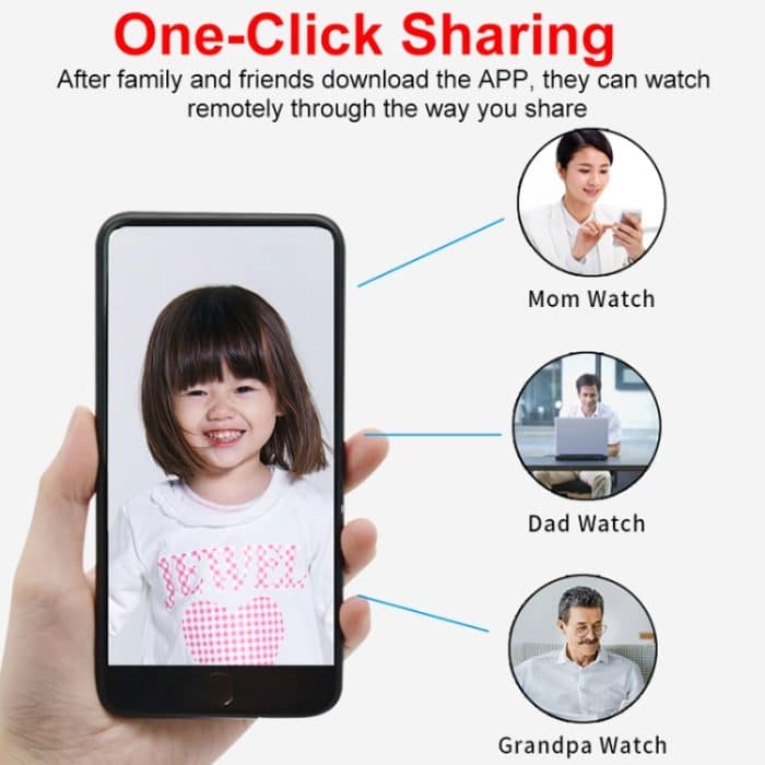 Smart WiFi Kindermonitor 1080P HD Sportfotografie Netzwerkkamera, WK11 – Bild 7