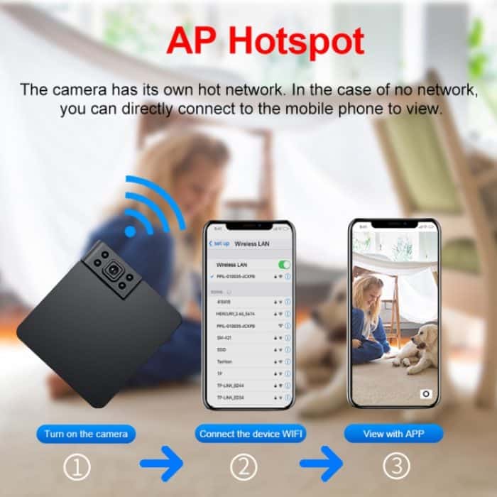 Smart WiFi Kindermonitor 1080P HD Sportfotografie Netzwerkkamera, WK11 – Bild 8