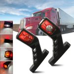 MK-216 1 Paar 12–24 V 9 LED Seitenmarkierungsbeleuchtung Umrissmarkierung LKW Licht Anhänger Seitenmarkierungsleuchten, 1pair MK-216