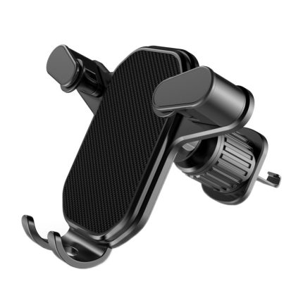 Auto-Luftauslass, umgedrehter Haken, starker Handyhalter, Cool Black, High-grade Black