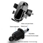 Auto-Luftauslass-Haken fester Navigations-Handyhalter, Mirror Black – Bild 2