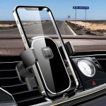 Auto-Luftauslass-Haken fester Navigations-Handyhalter, Mirror Black – Bild 6