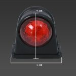 MK-249 10–30 V 8 LEDs rotes und weißes rundes Seitenlicht für LKW, MK-249 (Red White) – Bild 5