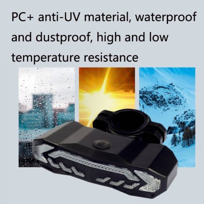 SF31 Fahrrad Smart Brake Rücklicht USB Alerter Night Ride Ride Mountain Vehicle Turn LED Rücklichter, SF31 New Remote Control – Bild 4