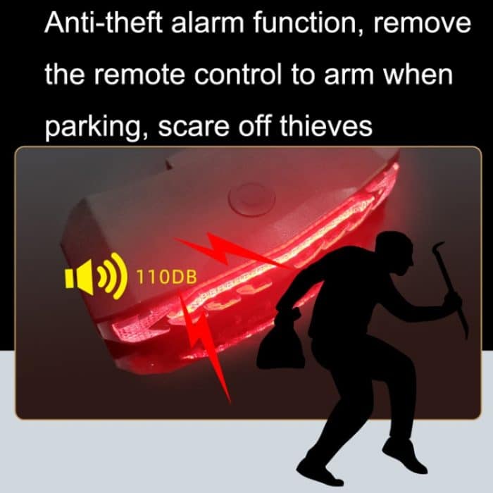 SF31 Fahrrad Smart Brake Rücklicht USB Alerter Night Ride Ride Mountain Vehicle Turn LED Rücklichter, SF31 New Remote Control – Bild 6