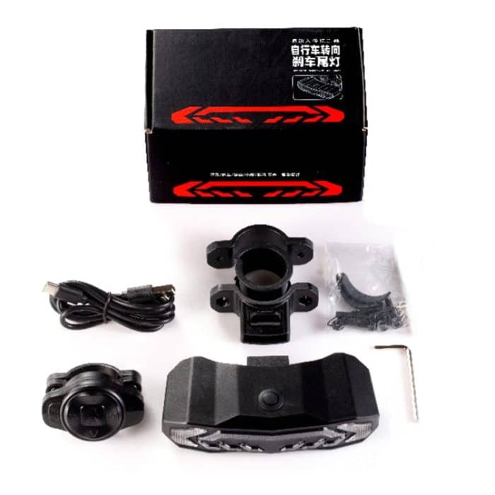 SF31 Fahrrad Smart Brake Rücklicht USB Alerter Night Ride Ride Mountain Vehicle Turn LED Rücklichter, SF31 New Remote Control – Bild 7