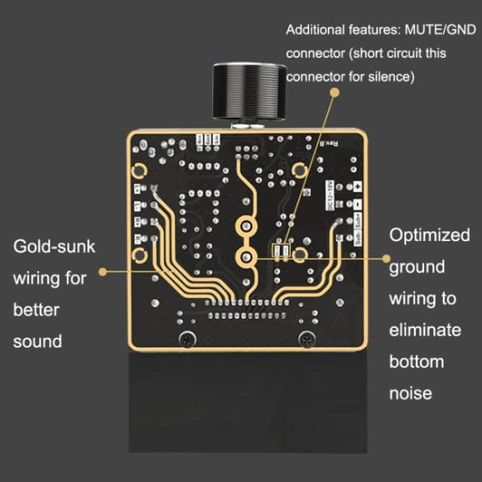 TDA7850 Verstärkerplatine 2.1 Kanal 2x80W Auto AB Typ Verstärkermodul DIY High Power 120W Bass – Bild 5