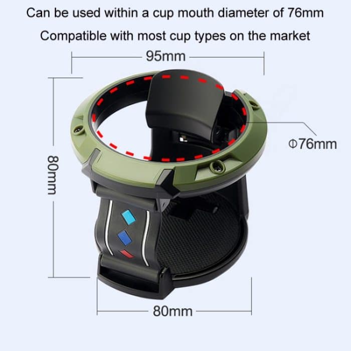 Auto-Klimaanlage, Luftauslass, Wasserbecherhalter, Aschenbecher mit Haken – Bild 5