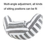 2 Stück Kinder Nacken Kopfstütze Bequeme Schulterabdeckung Auto Nackenschutz Kissen, 2pcs (Gray Stripe), 2pcs (Brown Stripe), 2pcs (Pink Stripe), 2pcs (Green Stripe), 2pcs (Blue Gray Strip), 2pcs (Gray Strip), 2pcs (Green Strip), 2pcs (Coffee Strip) – Bild 3