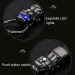 Geflochtener Lederseil-Brave-Truppen-Schlüsselanhänger mit LED-Lichtmetallanhänger, Leather Rope Black, Leather Rope White, Leather Rope Golden, Leather Rope White+Gray, Leather Rope Golden +Orange – Bild 4