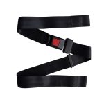 2 Stück B7, kostenlose Installation, Sicherheitsgurt für Motorrad/Trage/Elektrorollstuhl, Seat Belt (Black) – Bild 2