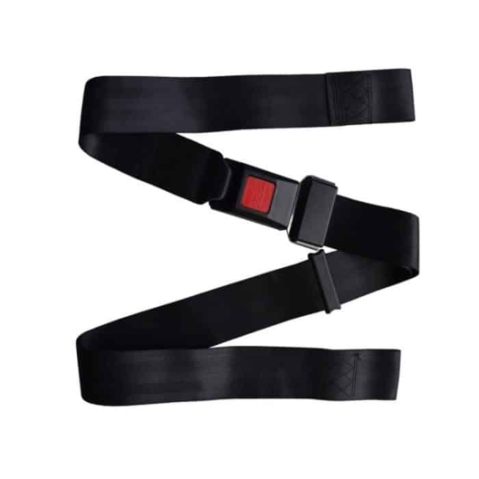 2 Stück B7, kostenlose Installation, Sicherheitsgurt für Motorrad/Trage/Elektrorollstuhl, Seat Belt (Black) – Bild 2