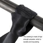 2 Stück B7, kostenlose Installation, Sicherheitsgurt für Motorrad/Trage/Elektrorollstuhl, Seat Belt (Black) – Bild 5