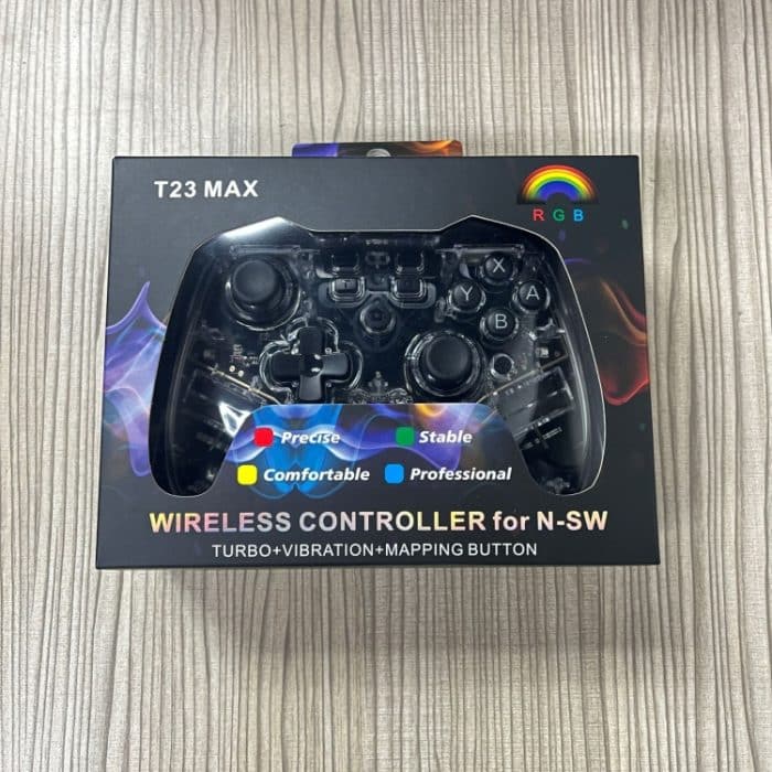 Für Switch Pro Wireless Bluetooth Gamepad mit LED-Licht-Wake-Up-Funktion, Transparent With LED – Bild 6