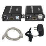 BW-HKE60A HDMI 60 m KVM mit USB-Extender, unterstützt POE-Single-End-Netzteil mit US-Stecker, BW-HKE60A – Bild 2