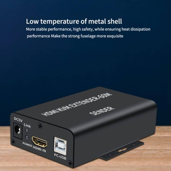 BW-HKE60A HDMI 60 m KVM mit USB-Extender, unterstützt POE-Single-End-Netzteil mit US-Stecker, BW-HKE60A – Bild 8