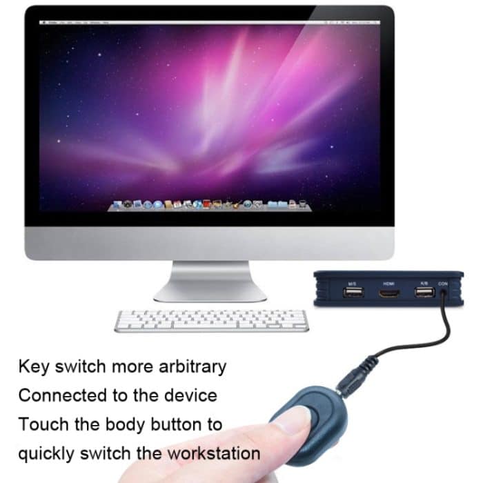 BW-21UHB HDMI-KVM-Switch mit 2 Anschlüssen, 2 Eingängen und 1 Ausgang – Bild 6