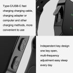 Beobachten Sie das Schlafinstrument. Intelligentes tragbares Puls-Beruhigungs-Insomnie-Massageinstrument, Black, White, Pink – Bild 4