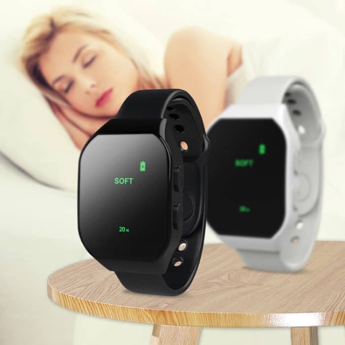 Beobachten Sie das Schlafinstrument. Intelligentes tragbares Puls-Beruhigungs-Insomnie-Massageinstrument, Black, White, Pink – Bild 7