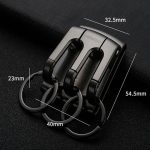 EHRLICHER 3-Ring-Auto-Schlüsselanhänger, Taillen-hängender Anti-Verlust-Schlüsselanhänger für Männer – Bild 3