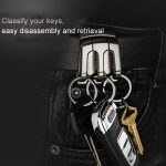EHRLICHER 3-Ring-Auto-Schlüsselanhänger, Taillen-hängender Anti-Verlust-Schlüsselanhänger für Männer – Bild 6