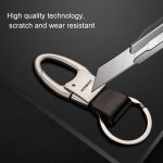 EHRLICHER Leder-Auto-Schlüsselanhänger, einfacher Kreis-Ring-Anhänger – Bild 3