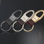 EHRLICHER Leder-Auto-Schlüsselanhänger, einfacher Kreis-Ring-Anhänger – Bild 6