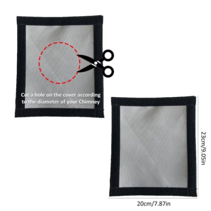 Zelt-Brennholzofen-Schornstein-feuerfeste Anti-Verbrühungs-Schutzhülle – Bild 2