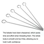 Edelstahl-Kebab-Grill-Hängeständer, dicke Spieße, Schnur-Räucherstäbchenständer, With 4 Stitches, With 5 Stitches, With 6 Stitches – Bild 4