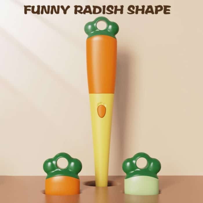 3-in-1-Reinigungsbürste mit langem Griff für den Haushalt, multifunktionale Tassenwaschbürste, Karottenform – Bild 5