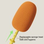 3-in-1-Reinigungsbürste mit langem Griff für den Haushalt, multifunktionale Tassenwaschbürste, Karottenform – Bild 6