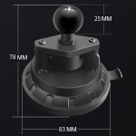 Auto Windschutzscheibe Armaturenbrett Telefonhalter Kugelkopf Saugnapf Basis, 998123 – Bild 2